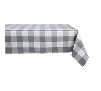 DII Buffalo Check Collection Nappe Classique de Ferme 152,4 x 304,8 cm, Gris et Blanc