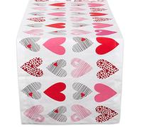DII Chemin de Table de la Saint-Valentin - 35,6 x 182,9 cm - Collage de cœurs