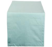 DII Chemin de Table en Coton, Turquoise, 35,6 x 274,3 cm