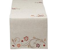 DII Chemin de Table en Polyester 35,4 x 70,8 cm, brodé de blé d'automne - Parfait pour l'automne, Thanksgiving, Les événements de Restauration ou Une Utilisation Quotidienne