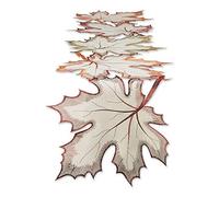 DII Chemin de Table en Polyester 35,6 x 152,4 cm, Motif Feuilles d'érable brodées - Parfait pour l'automne, Thanksgiving, Les événements de Restauration ou pour Une Utilisation Quotidienne