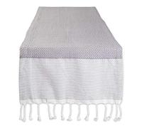 DII Chemin de Table tissé en Coton, Gris, 38,1 x 182,9 cm