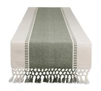 DII Chemin de Table tissé en Coton Vert artichaut 13 x 72 cm