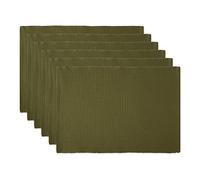 DII Collection Basic Everyday nervurée pour Table 100% Coton, Vert vignoble, 13x19