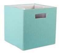 DII Collection de rangement pliable en poly cube rigide - Aqua - Taille L