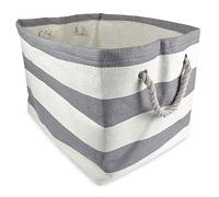 DII, Corbeille de rangement en papier tissé pliable, 43,2 x 30,5 x 30,5 cm, gris rugby