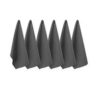 DII Coton tissé Plat, Gris, Petit Ensemble, 45,7 x 71,1 cm