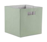 DII Cube de rangement pliable en polyester, solide, léger et durable, petit carré, 27,9 x 27,9 x 27,9 cm, vert menthe