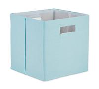 DII Cube de rangement pliable en polyester, solide, léger et durable, petit carré, 27,9 x 27,9 x 27,9 cm, bleu turquoise