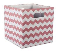 DII Design Imports Polyester Cube Chevron Rose Square