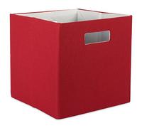 DII Design Imports Polyester Cube Solid Rust Square