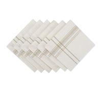 DII Dessus de Table 100% Coton Rayures françaises, Chambray White, Napkin