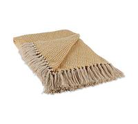DII Diamond Collection Couvre-lit en Coton tissé, 127 x 152,4 cm, Miel doré