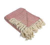 DII Handloomed Cotton, Tango Red, 50x60
