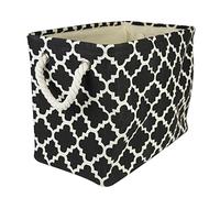 DII Home Essentials Polyester, Black Lattice, Small