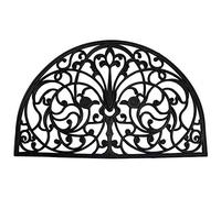 J & M Home Fashions en Fer forgé Demi Rond en Caoutchouc Naturel Paillasson, 61 cm par 91,4 cm