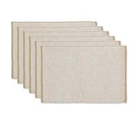 DII Lot de 6 Sets de Table écologiques à Nervures Fines 33 x 48 cm