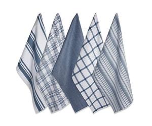 DII Mélange de Coton tissé Bleu Pierre 45,7 x 71,1 cm