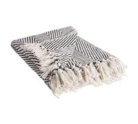 DII Modern Couvre-lit tissé Urban Chevron, Coton, Minéral, 50x60
