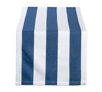 DII Noir et Blanc/Serviette de Table, Bleu Marine/Blanc, 18x108 Table Runner