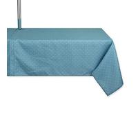 DII Outdoor Tabletop Collection Tonal Treillis Nappe zippée 152,4 x 213,4 cm Bleu tempête
