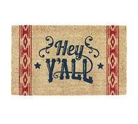 DII Paillasson décoratif en Fibre de Coco 45,7 x 76,2 cm Hey Y'all