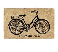 DII Paillasson en Fibre de Coco Naturelle, Tapis de vœux Amusant, vélo, 45,7 x 76,2 cm