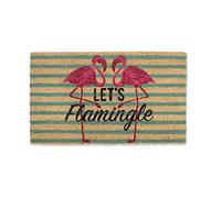 DII Paillasson rectangulaire en Caoutchouc de Coco Let's Flamingle, 0,5 m x 0,7 m