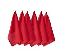 DII Parure de lit en coton tissé à plat, rouge tango, 45,7 x 71,1 cm