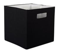 DII Poly-Cube Storage Collection Hard Sided, Collapsible Solid, Large, Black