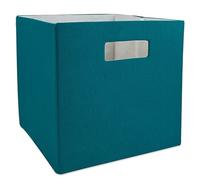 DII Poly-Cube Storage Collection Hard Sided, Collapsible Solid, Small, Teal