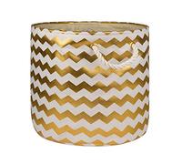 DII Polyester bacs de Rangement, Or Chevron