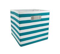 DII Poubelle pliable avec dur, polyester, bleu-vert, 13 x 13 x 13 cm