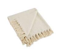 DII Rustique Farmhouse Coton Couvre-lit Diamant avec Franges pour Chaise, canapé, Pique-Nique, Camping, Plage, et Un Usage Quotidien, 127 x 152,4 cm - Champs du Diamant minéral