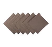 DII Serviettes de Table 100% Coton, Coton, Marron, 20 by 20-inch