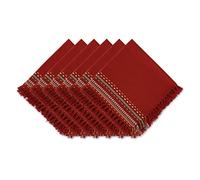 DII Southwest Hacienda Lot de 6 Bandes en Coton Rouge 50,8 x 50,8 cm