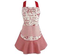 DII Tablier de cuisine de Noël pour femme Taille adulte réglable pour cuisiner, pâtisserie, artisanat et divertissement, taille unique, Joyeux Noel