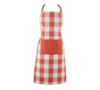DII Tablier de style rustique classique pour la maison et la cuisine, en coton, rouge vintage