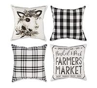 DII Throw Collection Lot de 4 Housses de Coussin 45,7 x 45,7 cm