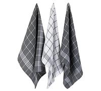 DII Waffle Weave Collection 100% Coton, Lavable en Machine, séchage Rapide et Absorbant, Gris, Kitchen Set