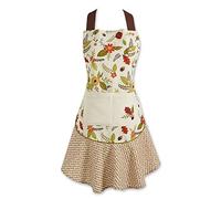 DII Women's Fall & Thanksgiving Kitchen Apron, Adjustable Long Waist Ties, Fall In Love