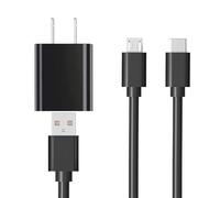 DIIMO Chargeur 5 V pour démarreur de batterie Noco Boost Sport GB40 GB20 GB30 GBX45 GBX55 GB70 GBX75 GB150 GBX155 (1,5 m + 1,5 m) Micro et USB C
