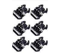 DiingKa Lot de 6 Clips de Fixation Caméra de Sport, Compatible avec GoPro Hero 12 11 10 9 8 7 6 5 4 Max Fusion DJI Osmo Action AKASO SJCAM Xiaomi Yi