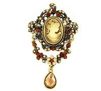 DIIOOMIEEU Broche vintage camée victorienne pour fête de mariage
