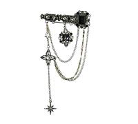 DIIOOMIEEU Élégante broche vintage pour hommes et femmes, épinglette de revers en chaîne, costume, veste, décoration esthétique pour
