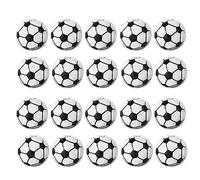 DIIOOMIEEU Lot de 20 perles de sport en bois pour la fabrication de bijoux et bracelets