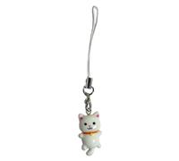 DIIOOMIEEU Porte-clés en acrylique avec pendentif en forme de chat - Chaîne de téléphone - Bijou d'ornement