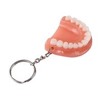DIIOOMIEEU Porte-clés tendance en résine en forme de dent - Pendentif unique à suspendre - Cadeau pour homme et femme