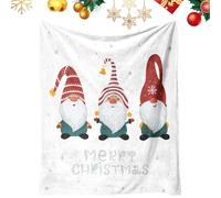 DiiWmme 100 * 150 Couverture Polaire De Noël Flanelle Plaid Polaire De Noël avec Père Noël Motif Doux Sherpa Couverture Polaire pour Enfants Lit Canapé Canapé Voyage