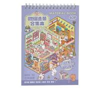 DiiWmme Lot de 20 autocollants 3D pour maison - Livre d'autocollants pour adultes et enfants - Scènes autocollantes anti-stress (convient aux enfants de 3 ans et plus) (C)